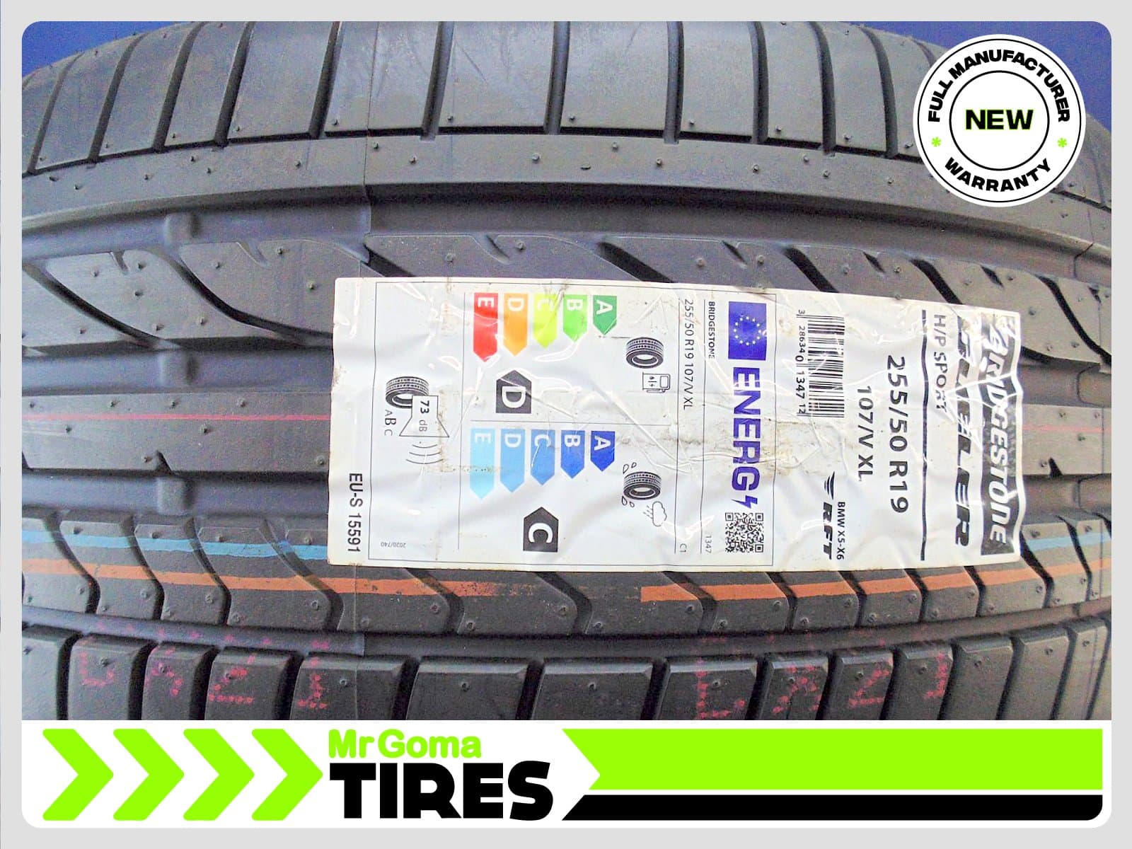 BRIDGESTONE DUELER H/P SPORT RSC RFT XL 255/50/19