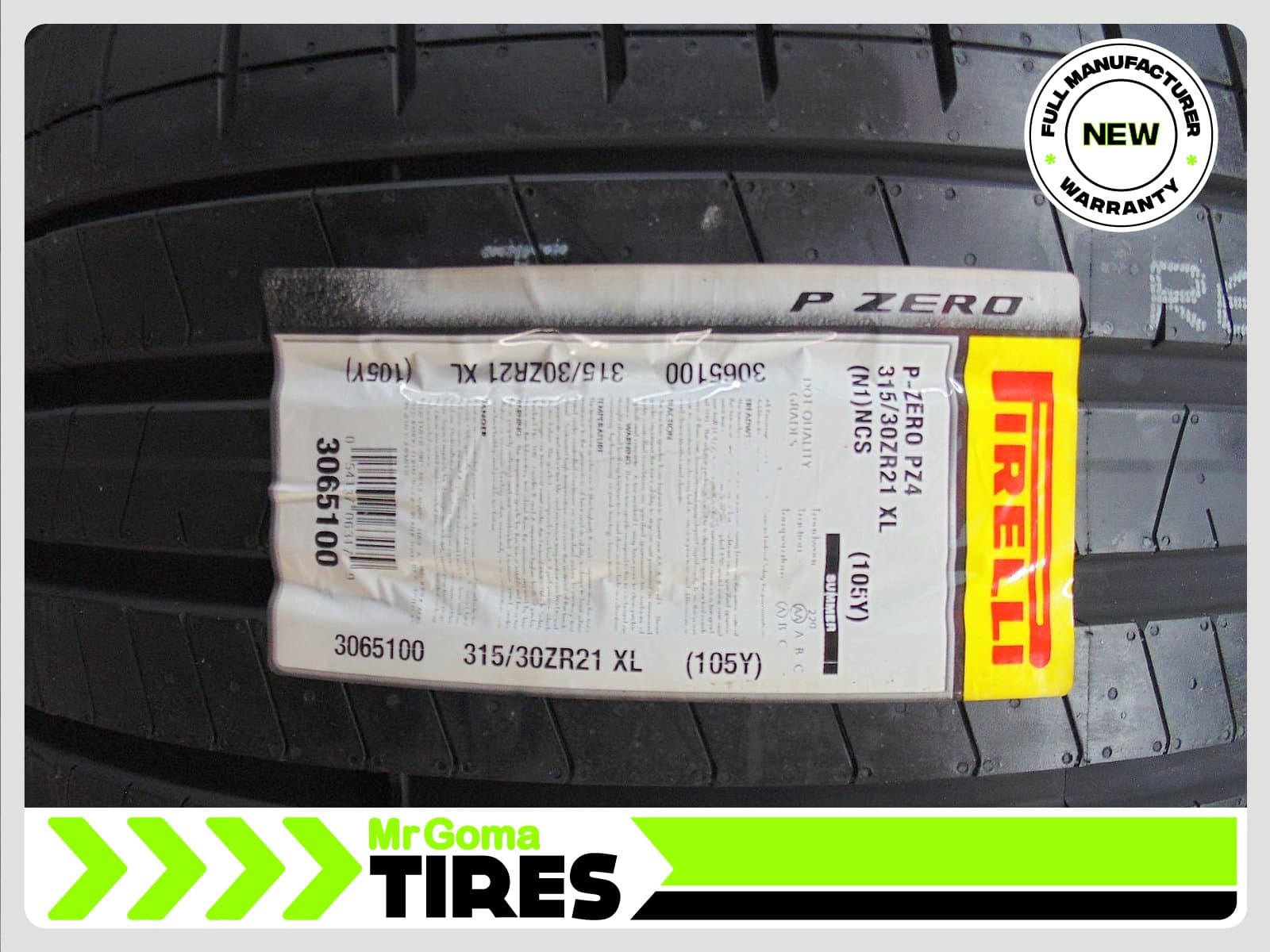 PIRELLI P ZERO TM PZ4 PNCS N1 XL 315/30/21