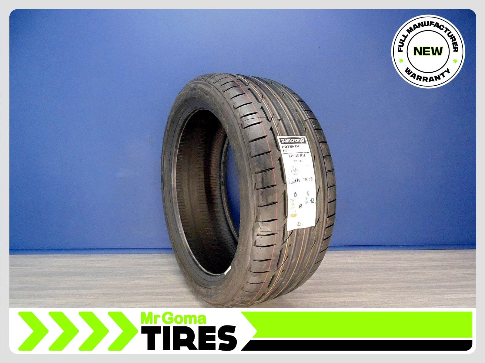 BRIDGESTONE POTENZA S001 MOE RFT XL 245/40/18