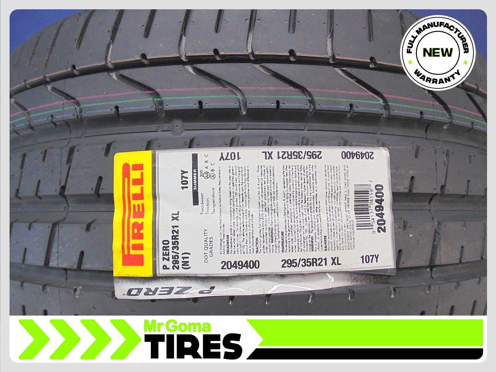 PIRELLI P ZERO TM N1 XL 295/35/21
