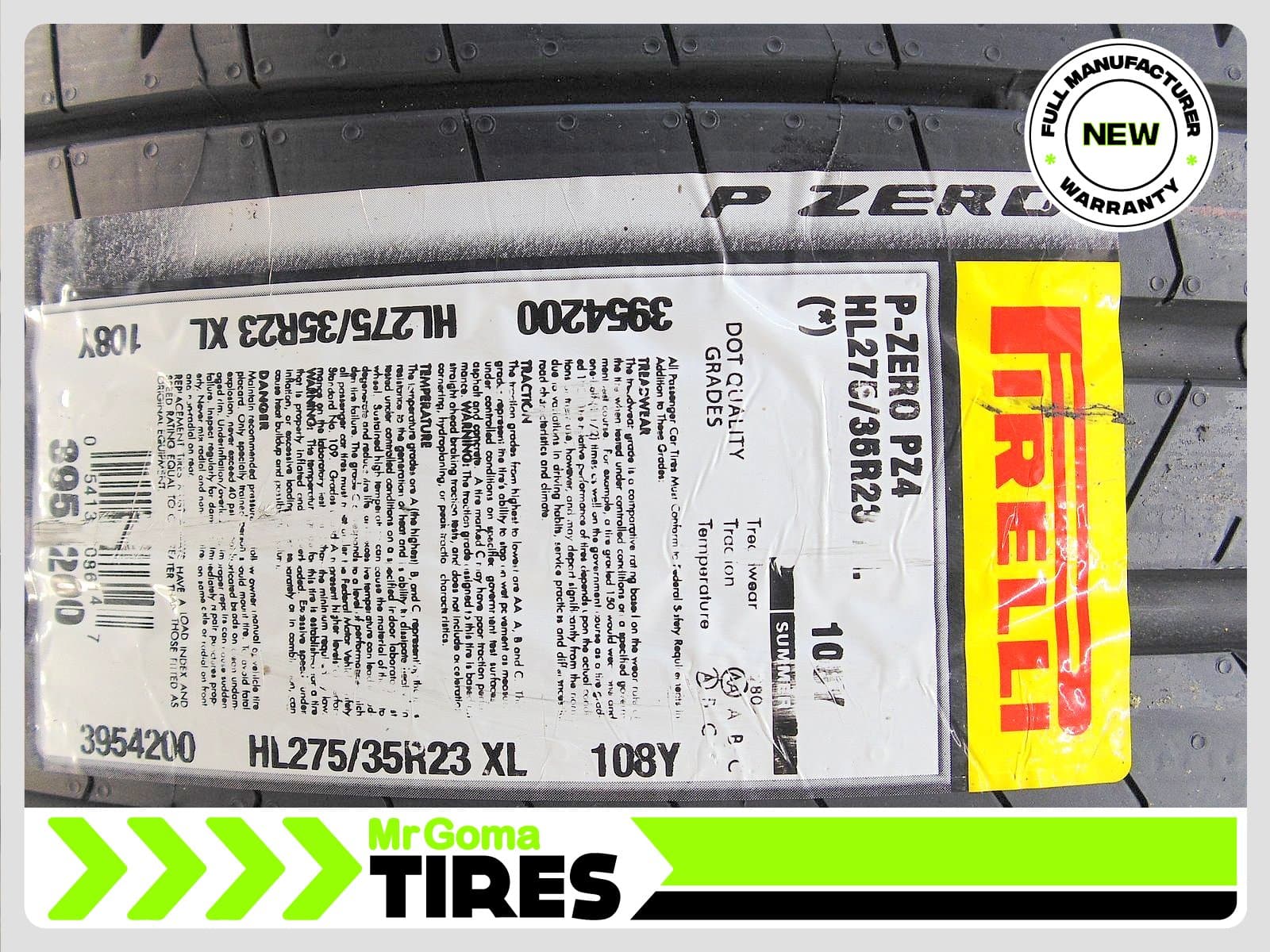 PIRELLI P ZERO TM PZ4 E XL 275/35/23