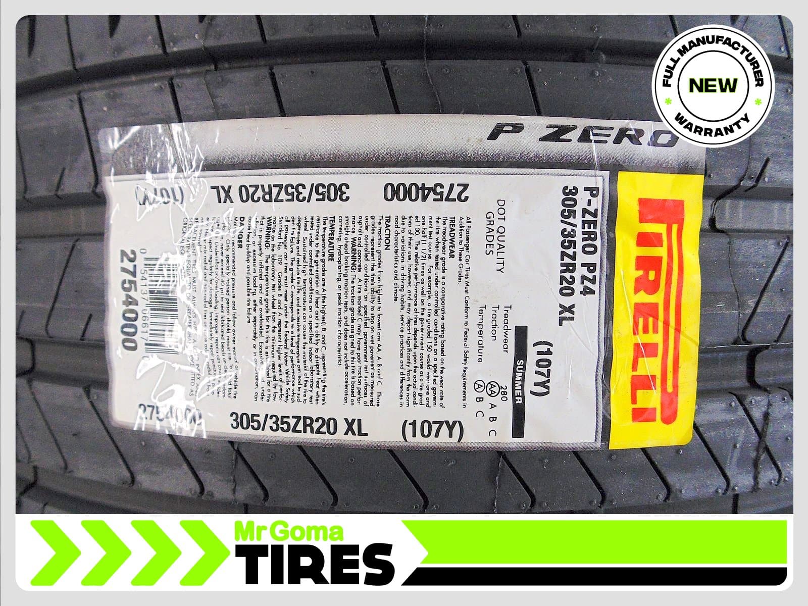PIRELLI P ZERO TM PZ4 XL 305/35/20