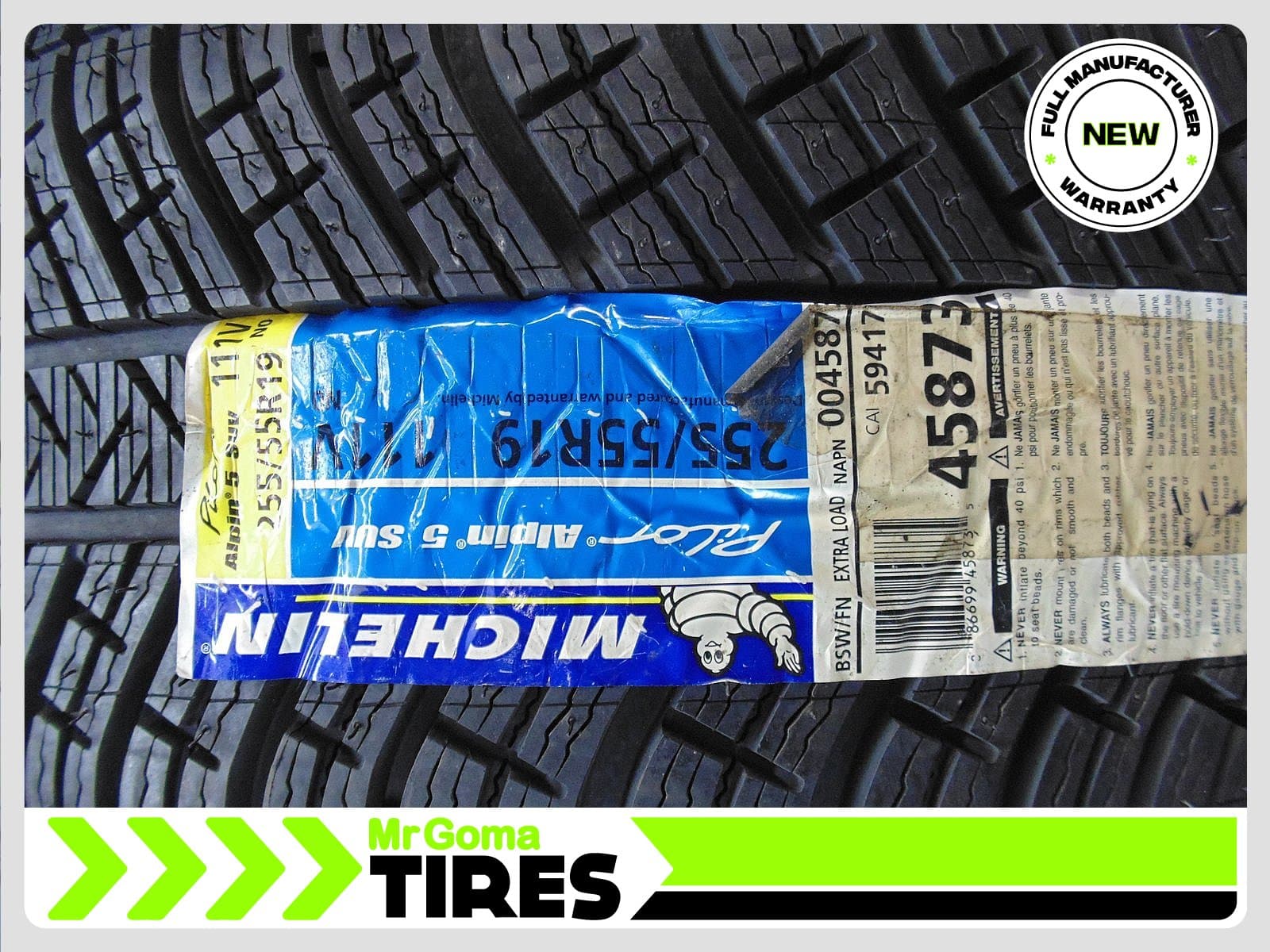 MICHELIN PILOT ALPIN 5 SUV NO XL 275/50/19