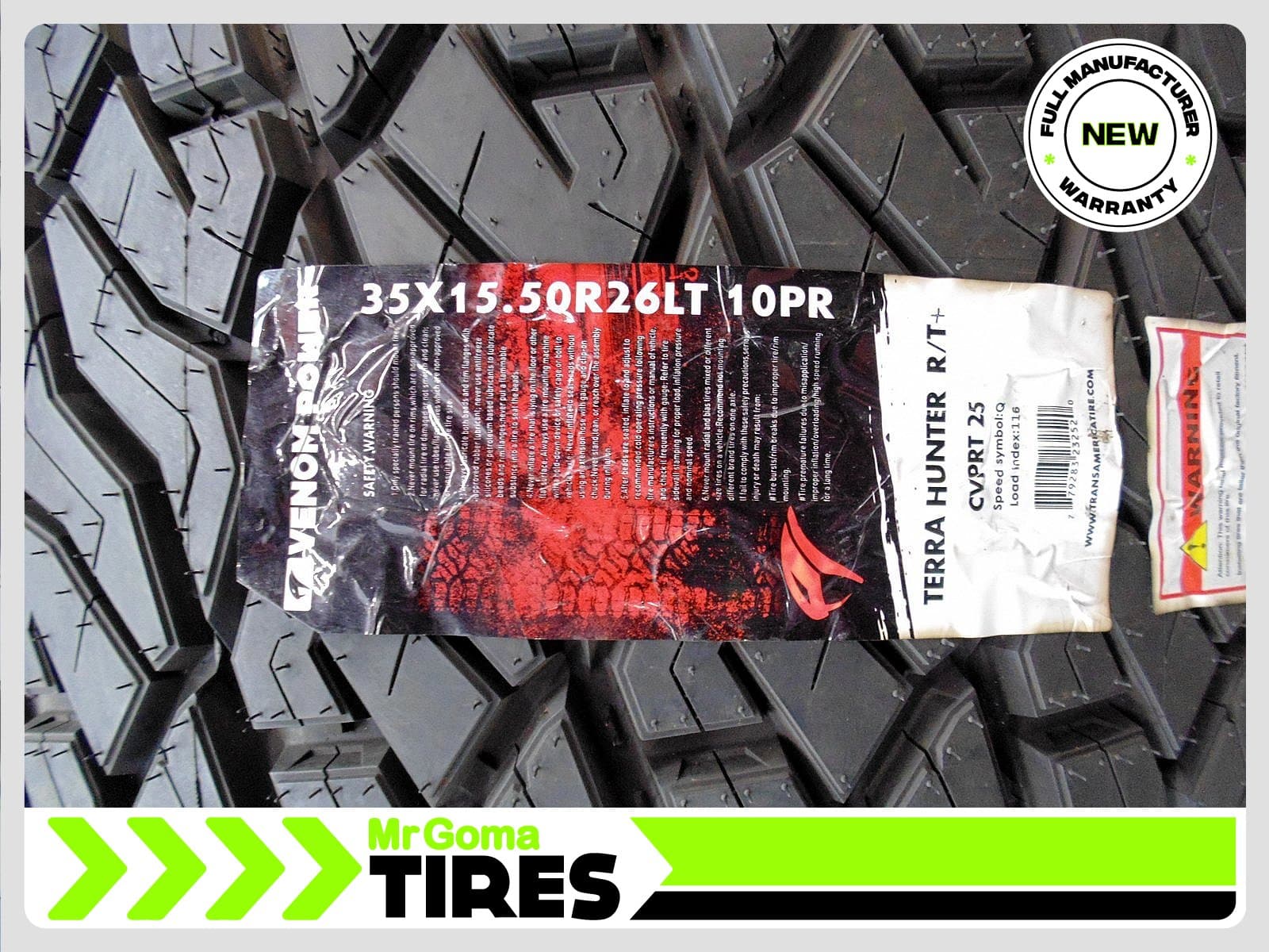 VENOM POWER TERRA HUNTER R/T 35/15.50/26