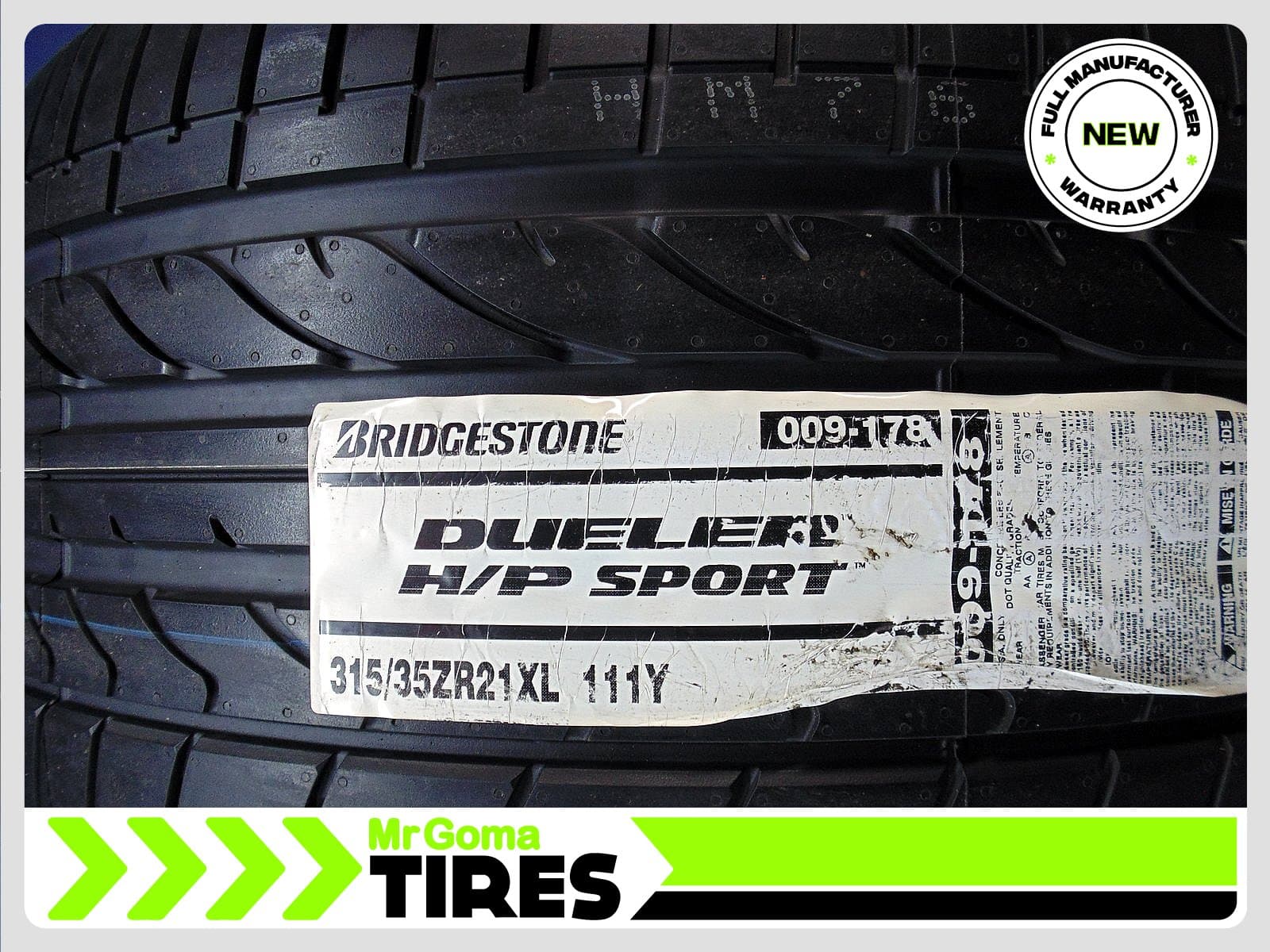 BRIDGESTONE DUELER H/P SPORT XL 315/35/21